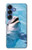 S1291 Les Dauphins en Mer Etui Coque Housse pour Samsung Galaxy S25