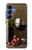 S1316 Raisins Bouteille et un verre de vin rouge Etui Coque Housse pour Samsung Galaxy S25