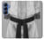 S1931 Noir Ceinture de karaté Etui Coque Housse pour Samsung Galaxy S25