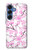 S1972 Sakura fleur de Cerisiers Etui Coque Housse pour Samsung Galaxy S25