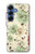 S2179 Motif Fleur Floral Art Millésime Etui Coque Housse pour Samsung Galaxy S25
