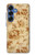 S2180 Motif Fleur Floral Millésime Etui Coque Housse pour Samsung Galaxy S25