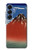 S2390 Katsushika Hokusai Fuji Rouge Etui Coque Housse pour Samsung Galaxy S25