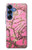 S2449 Fleur rose Amandier Van Gogh Etui Coque Housse pour Samsung Galaxy S25