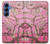 S2449 Fleur rose Amandier Van Gogh Etui Coque Housse pour Samsung Galaxy S25