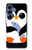 S2631 Mignon Bébé Pingouin Etui Coque Housse pour Samsung Galaxy S25