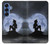 S2668 Silhouette sirène Lune Nuit Etui Coque Housse pour Samsung Galaxy S25