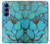 S2685 Aqua Turquoise imprimé graphique Gemme Etui Coque Housse pour Samsung Galaxy S25
