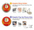 S2780 Radio bakélite orange millésimé Etui Coque Housse pour Samsung Galaxy S25