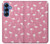 S2858 Motif Flamant rose Etui Coque Housse pour Samsung Galaxy S25