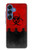 S2917 Biohazards Virus Alert Rouge Etui Coque Housse pour Samsung Galaxy S25
