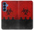 S2917 Biohazards Virus Alert Rouge Etui Coque Housse pour Samsung Galaxy S25