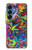 S3255 Motif Art coloré Etui Coque Housse pour Samsung Galaxy S25