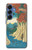 S3348 Utagawa Hiroshige Le singe Pont Etui Coque Housse pour Samsung Galaxy S25