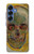 S3359 Vincent Van Gogh Crâne Etui Coque Housse pour Samsung Galaxy S25