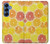 S3408 citron Etui Coque Housse pour Samsung Galaxy S25