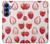 S3481 fraise Etui Coque Housse pour Samsung Galaxy S25
