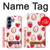 S3481 fraise Etui Coque Housse pour Samsung Galaxy S25