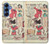 S3820 Poupée de papier de mode de cow-girl vintage Etui Coque Housse pour Samsung Galaxy S25