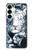 S0265 Tigre blanc Etui Coque Housse pour Samsung Galaxy S25 Plus