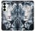 S0265 Tigre blanc Etui Coque Housse pour Samsung Galaxy S25 Plus
