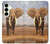 S0310 éléphant d'Afrique Etui Coque Housse pour Samsung Galaxy S25 Plus