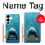 S0830 Requin blanc Etui Coque Housse pour Samsung Galaxy S25 Plus