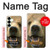 S0840 Grizzly Bear visage Etui Coque Housse pour Samsung Galaxy S25 Plus