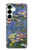 S0997 Claude Monet Nymphéas Etui Coque Housse pour Samsung Galaxy S25 Plus