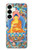 S1256 Peinture Bouddha Etui Coque Housse pour Samsung Galaxy S25 Plus