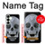 S1286 Crâne de diamant Etui Coque Housse pour Samsung Galaxy S25 Plus
