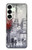 S1295 Peinture Eiffel de Paris Etui Coque Housse pour Samsung Galaxy S25 Plus