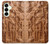 S1307 Poissons Sculpture sur bois imprimé graphique Etui Coque Housse pour Samsung Galaxy S25 Plus