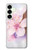 S1415 Fleur de Sakura Art Etui Coque Housse pour Samsung Galaxy S25 Plus
