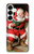S1417 Père Noël Joyeux Noël Etui Coque Housse pour Samsung Galaxy S25 Plus