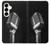 S1672 Rétro Musique Jazz Microphone Etui Coque Housse pour Samsung Galaxy S25 Plus