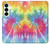 S1697 Tie Dye coloré imprimé graphique Etui Coque Housse pour Samsung Galaxy S25 Plus