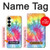 S1697 Tie Dye coloré imprimé graphique Etui Coque Housse pour Samsung Galaxy S25 Plus
