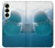 S1801 Béluga Sourire baleine Etui Coque Housse pour Samsung Galaxy S25 Plus