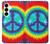 S1870 Tie Dye Paix Etui Coque Housse pour Samsung Galaxy S25 Plus