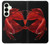 S2092 Rouge Poisson Combattant Etui Coque Housse pour Samsung Galaxy S25 Plus