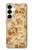 S2180 Motif Fleur Floral Millésime Etui Coque Housse pour Samsung Galaxy S25 Plus