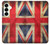 S2303 Drapeau britannique UK Millésime Etui Coque Housse pour Samsung Galaxy S25 Plus