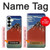 S2390 Katsushika Hokusai Fuji Rouge Etui Coque Housse pour Samsung Galaxy S25 Plus