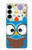 S2521 Nerd Mignon Chouette Dessin animé Etui Coque Housse pour Samsung Galaxy S25 Plus