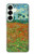 S2681 Champ de coquelicots Vincent Van Gogh Etui Coque Housse pour Samsung Galaxy S25 Plus