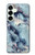S2689 Bleu Marbre Texture Imprimé graphique Etui Coque Housse pour Samsung Galaxy S25 Plus