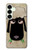 S2826 Mignon Noir Sheep Dormir Dessin Etui Coque Housse pour Samsung Galaxy S25 Plus