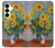 S2937 Claude Monet Bouquet de tournesols Etui Coque Housse pour Samsung Galaxy S25 Plus