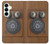 S3146 Mur Antique Retro Ligne téléphonique Etui Coque Housse pour Samsung Galaxy S25 Plus